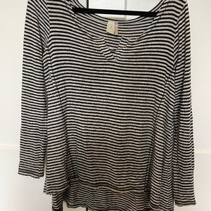 Black and white striped sweater